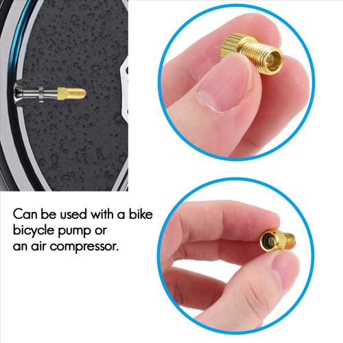 10Pcs Presta To Schrader Valve Adapter Converter M 2