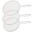 3PCS Stainless Steel Splatter Screen Mesh Pot Lid 3