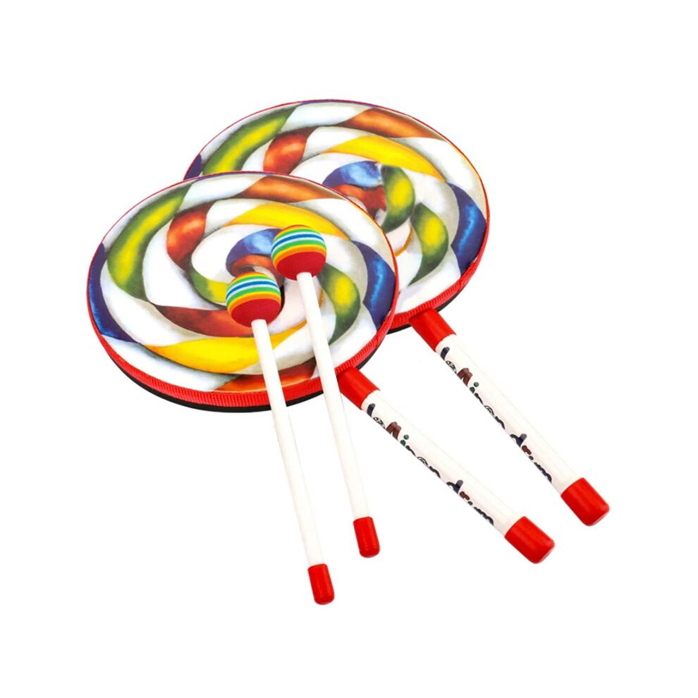 Orff Instruments 2Pack Lollipop Drums 6Inch Dance 4851175666432
