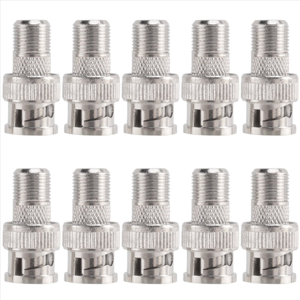 10Pcs Bnc Male Plug To F Female Jack Adapter Coax 4851175609521