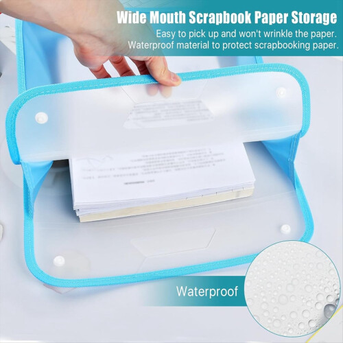 3 Pack Scrapbook Paper Storage Organizer, Expandin 2