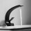 Modern Bathroom Basin Faucet, Single Handle Hot an 6