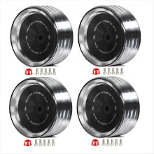 4Pcs/Set 1.9 Inch Metal Retro Mirror Wheel Hub for