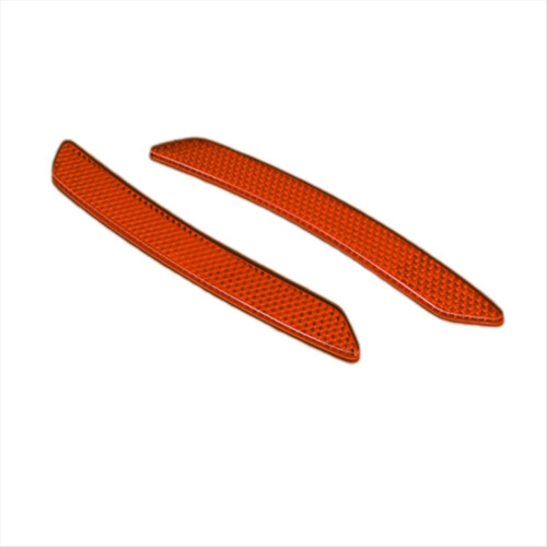 2Pc Car Wheel Eyebrow Reflective Sticker Trim Univ