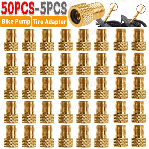 50Pcs Bike Valve Adaptor Pump Bicycle Convert Pres 2