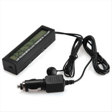 3 In1 Digital Car Thermometer Voltmeter Auto Indoo