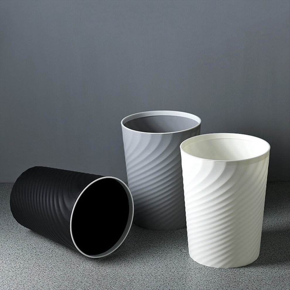 Small Trash Can, 3Pcs Bathroom Slim Round Waste Ba 4851175698112