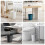 Small Trash Can, 3Pcs Bathroom Slim Round Waste Ba 6