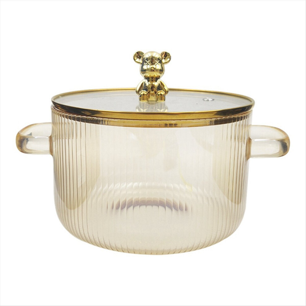 Glass Saucepan Clear Cooking Pot Soup Heating Dual 4851175678763