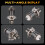 H4 LED Spotlight Small Light Bulb Motorcycle Modif 10