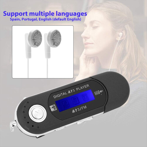 MP3 Player with Earphone 8GB, Portable Music USB L 2