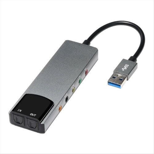 6-In-1 Computer Sound Card 5.1 USB External Multi- 1