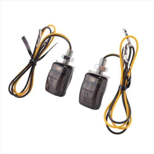 2Pcs Universal LED Black Mini Tiny Small Indicator