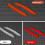 2Pc Car Wheel Eyebrow Reflective Sticker Trim Univ 8