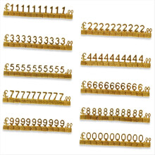 10PCS Digital Price Tag 3D Metal Shelving Adjustab