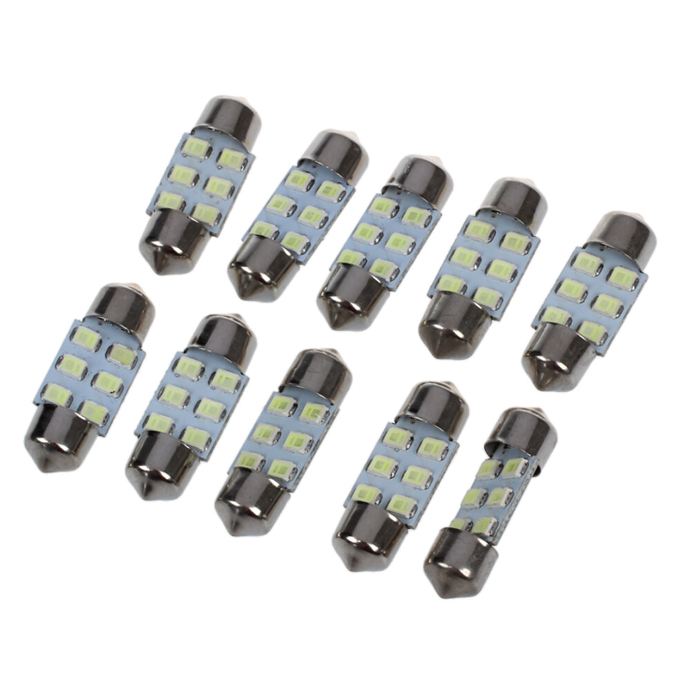 10 X 6 3528 Smd Led Festoon Lamp Interior Ing Light 4853800915380