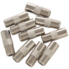 10Pcs Straight Metal F Type Female to TV PAL Male