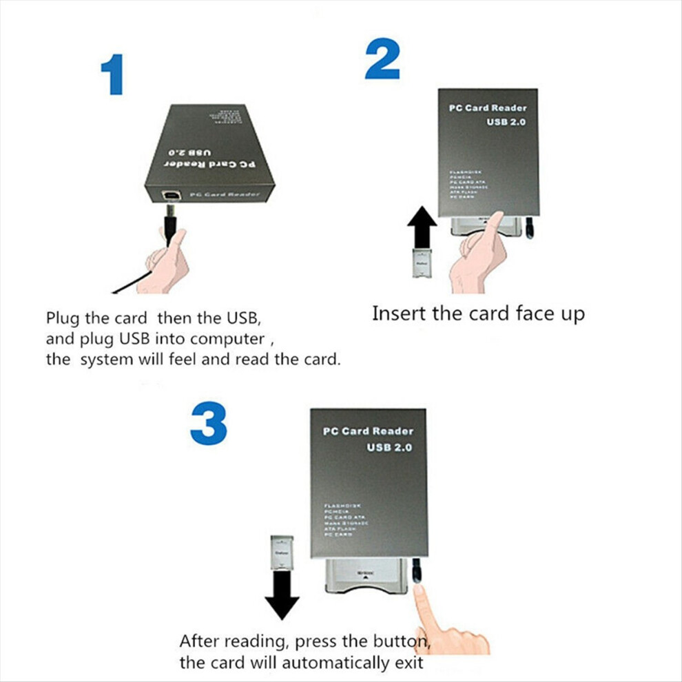 Usb2.0 Pcmcia Card Reader Ata Pc Usb 2.0 To Adapte 4853800918565