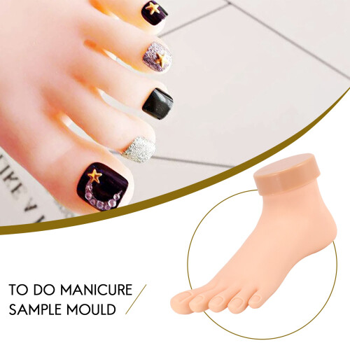 Practice Foot Model Flexible Movable Soft Fake Too 2