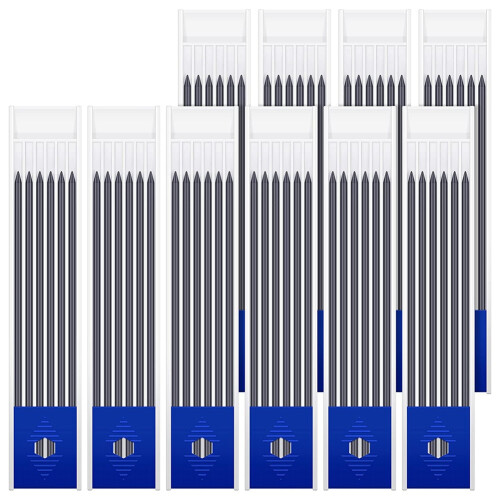 60Pieces 2.8 mm Solid Carpenter Pencil Refills for