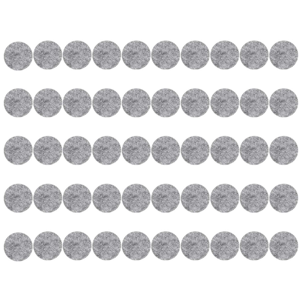 50Pcs Round Shaped Table Chair Furniture Leg Felt Gray 4851175609347