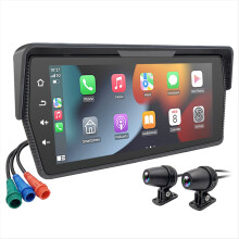 Portable 6.86 Inch Motorcycle DVR Wireless Carplay