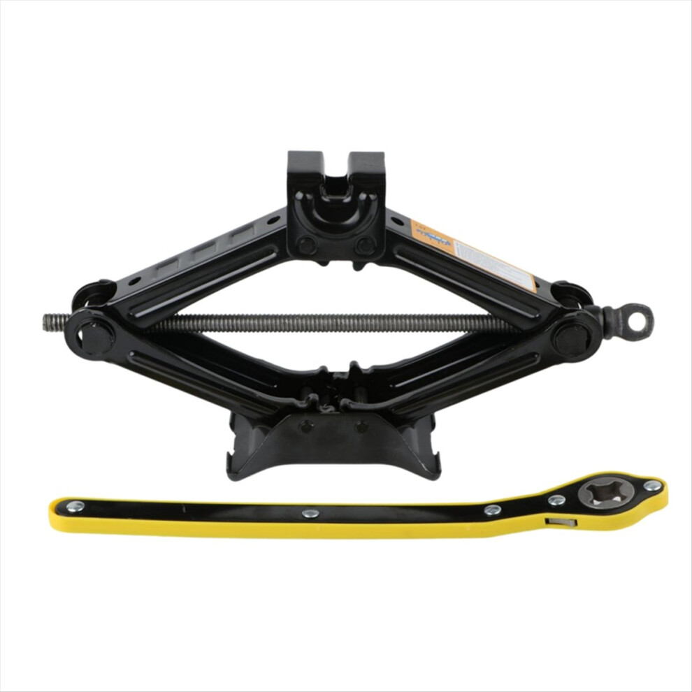 1.5T Jack Mechanical Pantograph Crank Lifter W/Wre 4851175605356