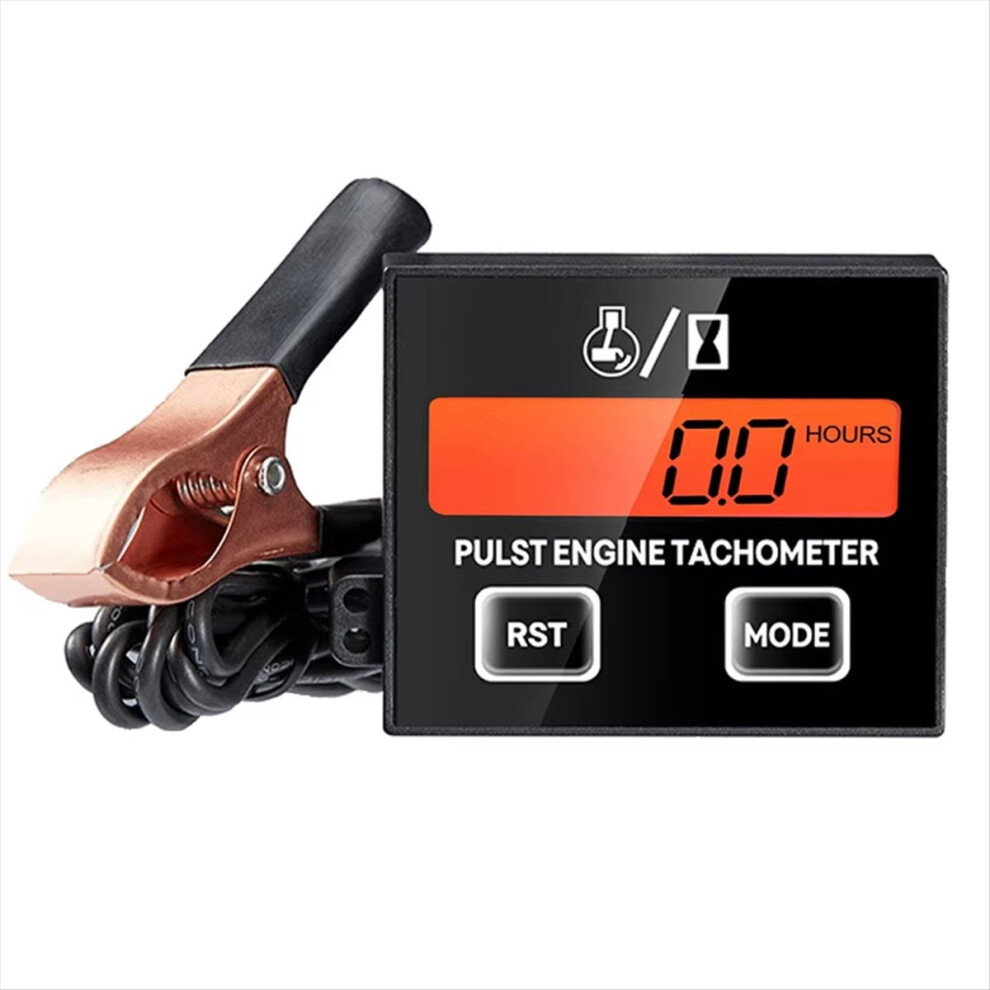 Motorcycle Tachometer Gauge Hour Meter Rpm Lcd Dis 4851175699317