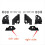 Car Headlight Repair Bracket Kits Fixed Holder Scr 6