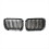 Car Chrome+Matte Black Front Kidney Grilles for E3 1