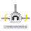 Gear-Box 90 Degree Right Angle Bevel- 1:1 Reversin 5
