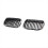 Car Chrome+Matte Black Front Kidney Grilles for E3 7