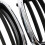 Car Chrome+Matte Black Front Kidney Grilles for E3 6