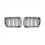 Car Chrome+Matte Black Front Kidney Grilles for E3 3