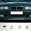Car Chrome+Matte Black Front Kidney Grilles for E3 9