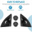 Car Door Panel Audio Horn Cover Tweeter Triple-Cor 10