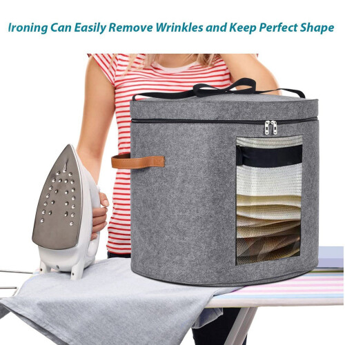 Huge Hat Boxes for Women Storage Foldable with Sho 2