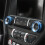 Center Console Audio Headlight Knob Decorative Rin 12