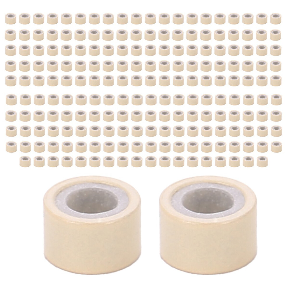 Jojomino Unisex 200 Pcs 5Mm Blonde Color Silicone Lined Micro Ring