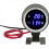 DC 9-36V Car Water Temperature Gauge Voltmeter Mot 6