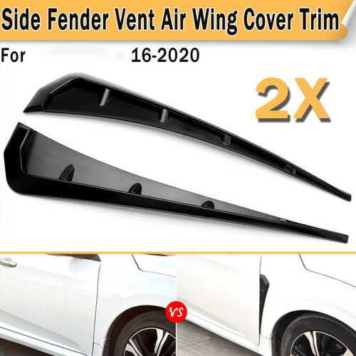 Side Vents for 10Th Gen 2016-2020 Front Pair Gloss 2