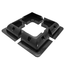 4Pcs RV Solar Panel Mounting Brackets Black Drill-