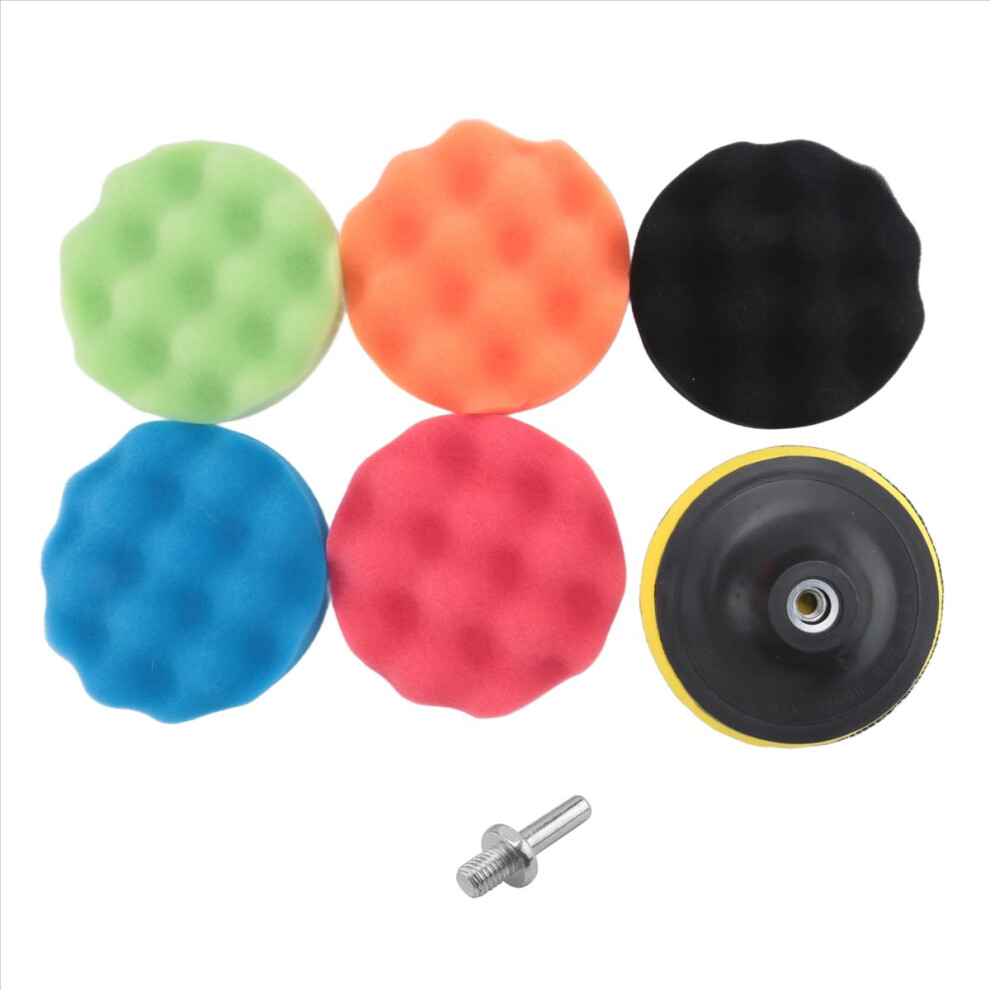 Photos - Cable (video, audio, USB) Jojomino 8Pcs/Set Car Sponge Polishing Pad Set 5 Inch Buffi 