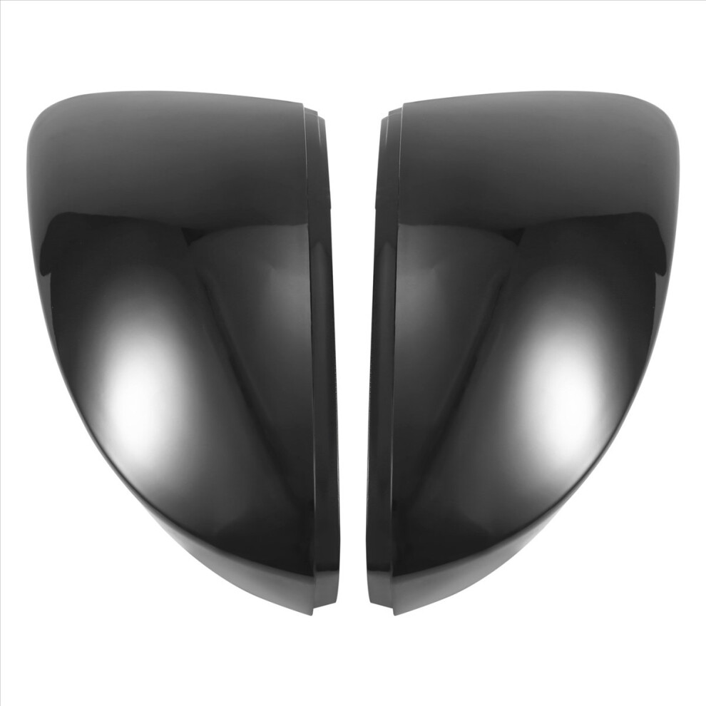 Glossy Car Rearview Mirror Covers Side Wing Black 4852555524403