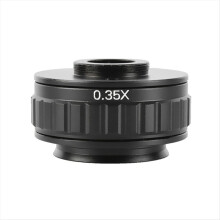 Microscope C Mount Adapters Lens 0.35X CCD for Tri