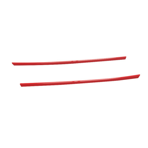 Red Car Front Bumper Grille Decoration Strip Trim