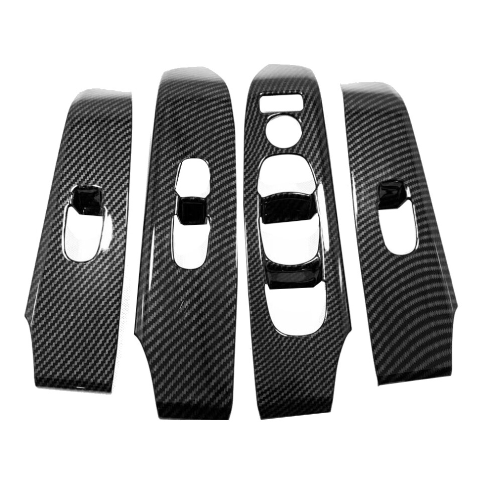 Carbon Fiber Window Lift Panel Switch Cover Trim F 4852555536154