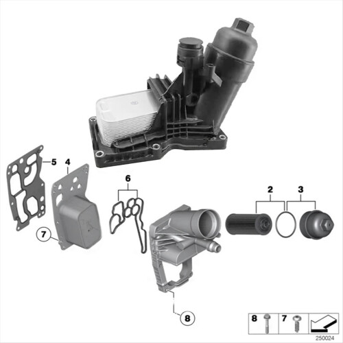 11428512283 Engine Filter Housing Assembly for E84 2