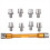 Handle Spoke Wrench CNC Spanner Set 5.0-6.8 Lengt 5