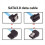 4pcs 90-Degree Right-Angle Bend SATA3.0 Data Cable 10